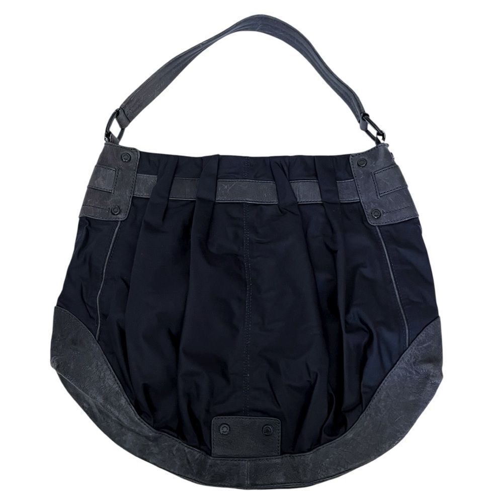 Andrew Marc Nylon & Leather Shoulder Bag